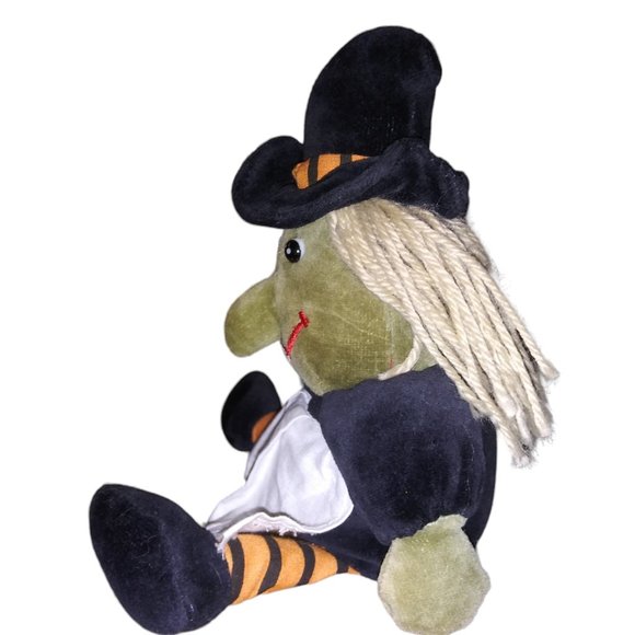 Vtg WACKY The Witch Stuffed Bean Cuddle Wit Halloween Plush Toy Shanghai Elcee - Picture 2 of 10